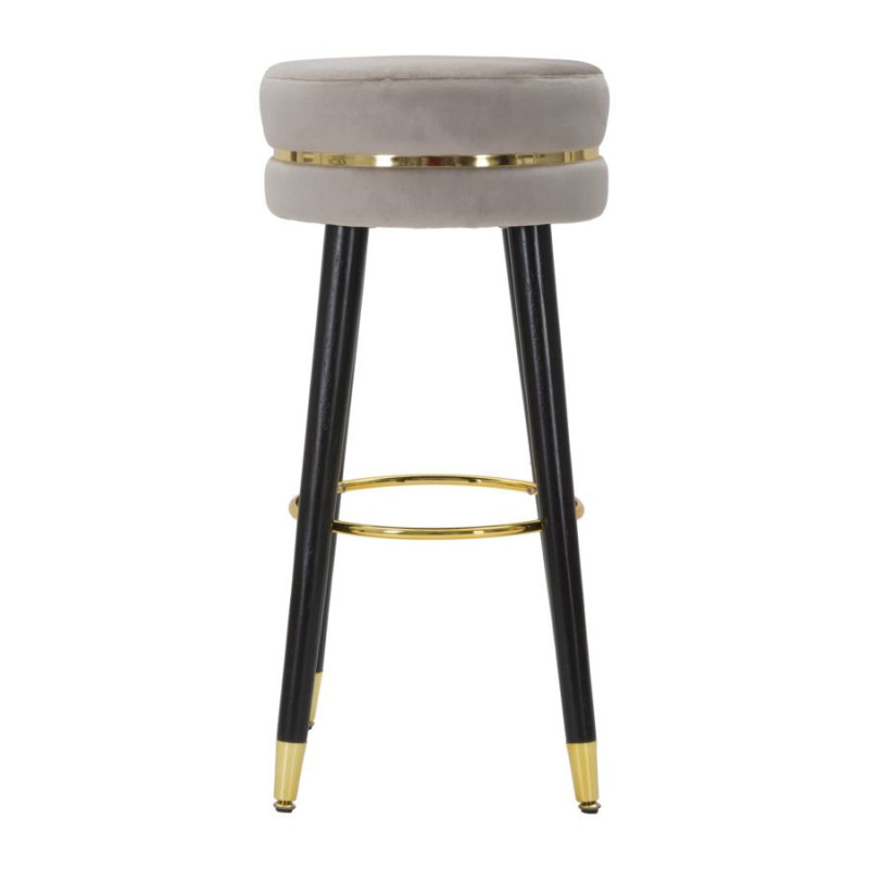 Sgabello Bar Paris Grigio/gold cm ø 35x74
