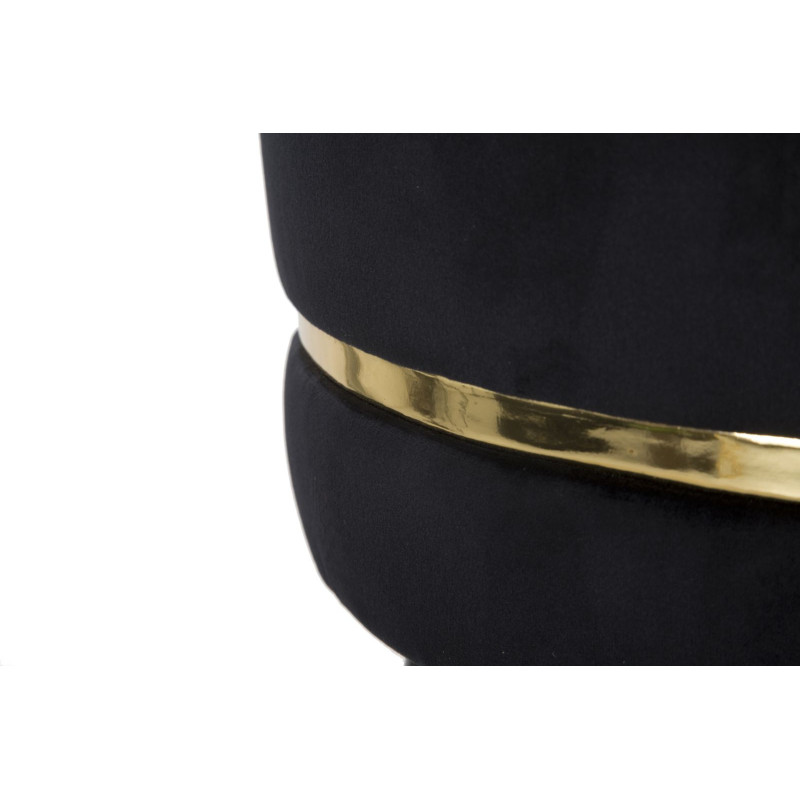 Sgabello Bar Paris Nero/gold cm ø 35x74