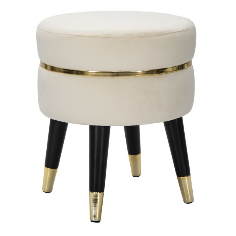 Sgabello Paris Crema/gold cm ø 35x40,5