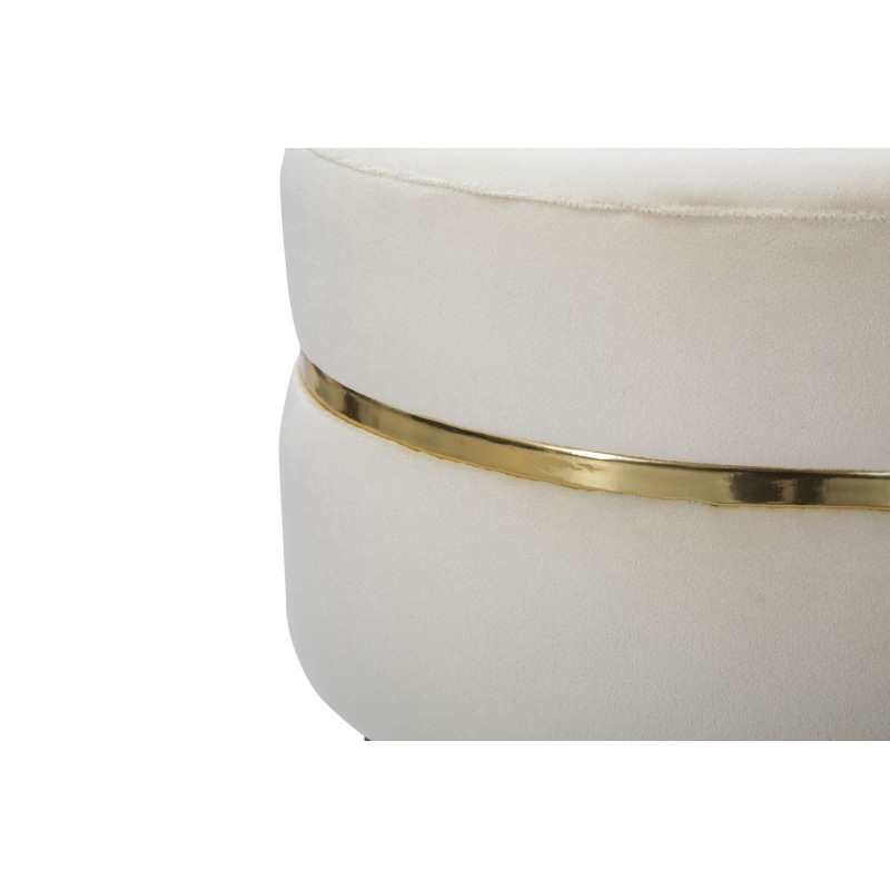 Sgabello Paris Crema/gold cm ø 35x40,5
