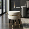 Sgabello Paris Crema/gold cm ø 35x40,5
