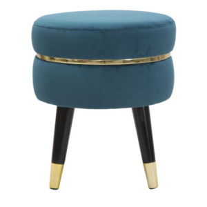 Zoom Sgabello Paris Ottanio/gold cm ø 35x40,5
