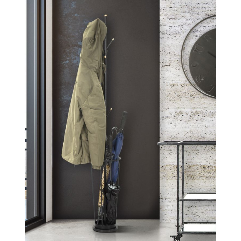 Apporta Abiti-porta Ombrelli Glam Black Cmø 26x176