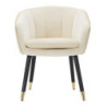 Poltrona Paris Crema/gold cm 62x58x78