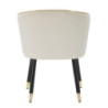 Poltrona Paris Crema/gold cm 62x58x78