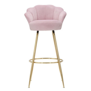 Zoom Sgabello Bar Vienna Rosa cm 55x53x110