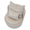 Poltrona Paris Space Crema/gold cm ø 84x72