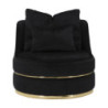 Poltrona Paris Space Nero/gold cm ø 84x72