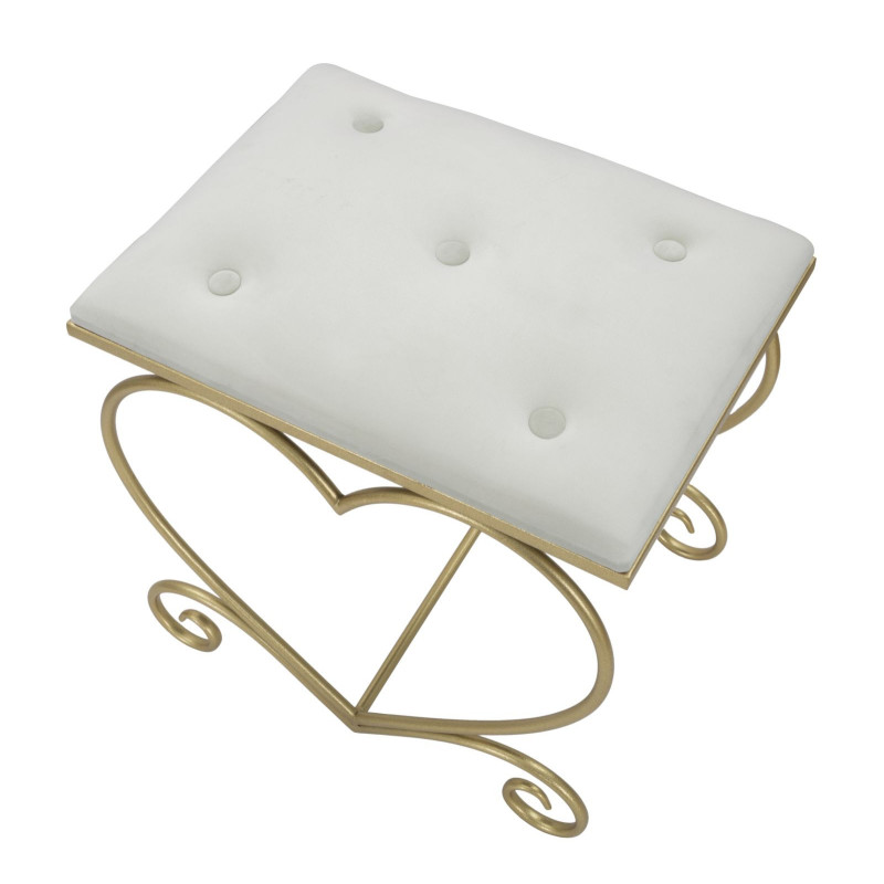 Sgabello Heart Crema cm 50x37,5x51,5
