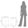 Tavolinetti White Harts Coppia cm ø 43x60-38x55