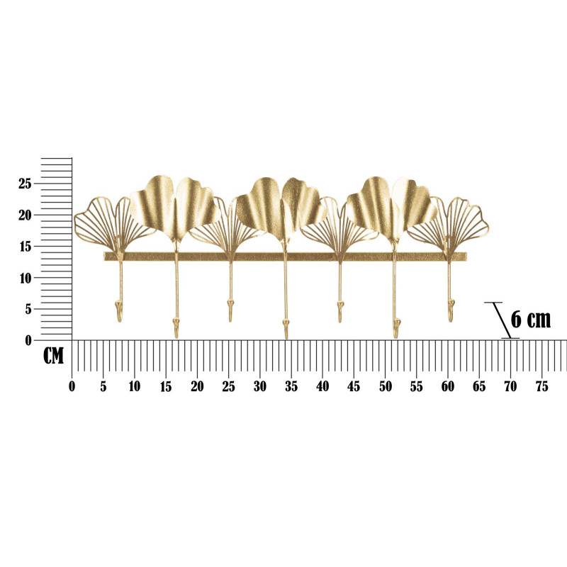 Apporta Abiti 7 Leaves cm 66,2x6x26,3