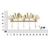 Apporta Abiti 5 Leaves cm 49,5x6x26,3