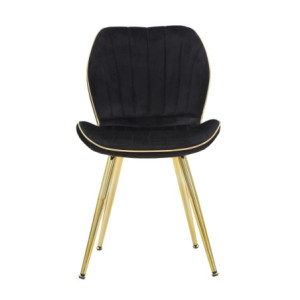 Zoom Sedia Paris Space Nera /gold Set 2 Pz cm 46x58x77