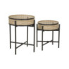 Tavolinetti Coppia Fuji cm ø 40x50-35x40