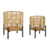 Portavasi coppia i Rattan Coppia 47 cm | levante shop