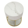 Comodino Montpellier Crema cm ø 42x48