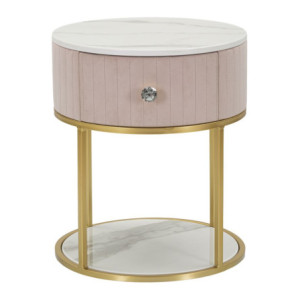 Comodino Montpellier Rosa cm ø 42x48
