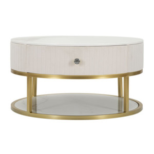 Tavolo Da Caffe' Montpellier Crema cm ø 75x36