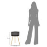 Tavolinetto Blacky cm ø 35x50