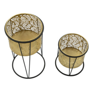 Zoom Porta Vasi Leavy Coppia -a- cm ø 21x40-19x22