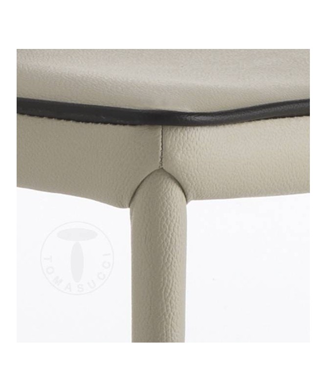 Sedia in pelle sintetica Kable - set da 4 tortora