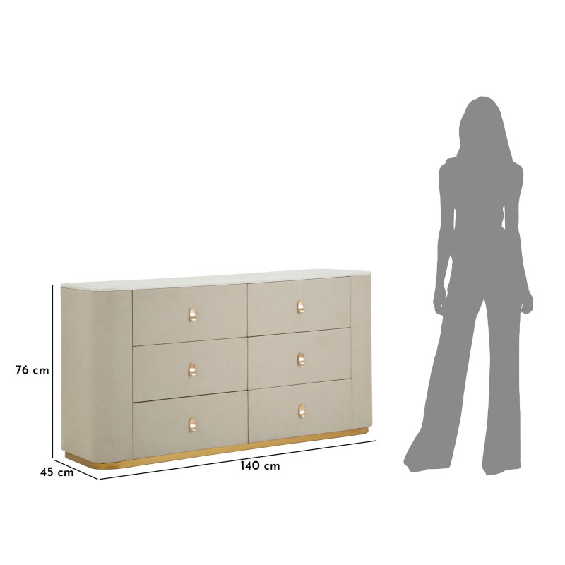 Como' Beauty cm 140x45x76