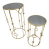Tavolinetto Cage Coppia cm ø 50x100-40x80