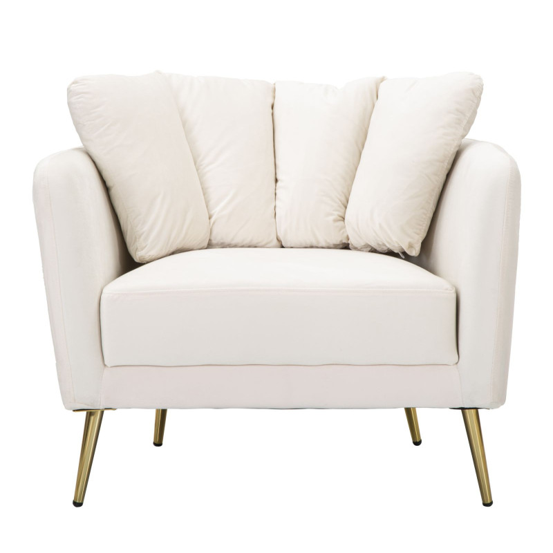 Poltrona Kiev Crema cm 88x77x74