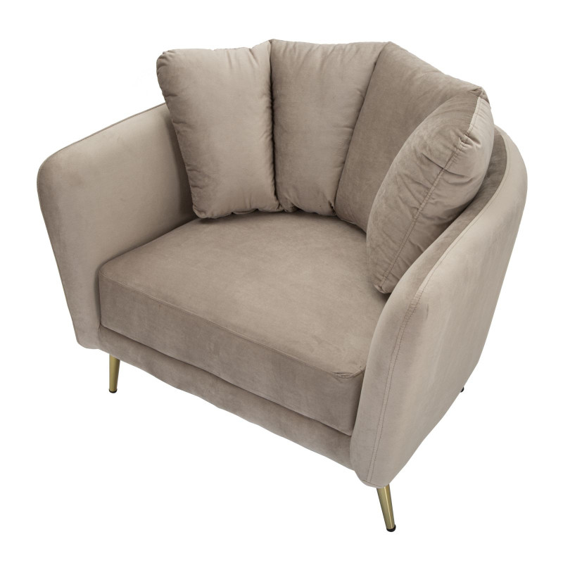 Poltrona Kiev Grigia cm 88x77x74