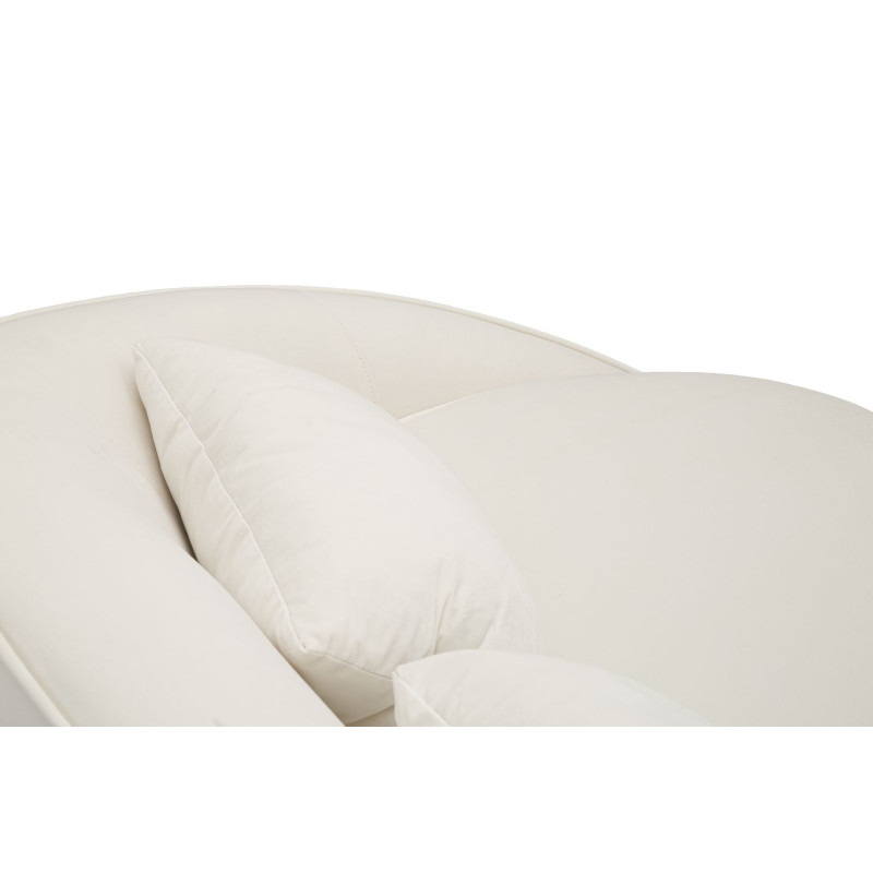 Divano 3 Posti Oslo Con Cuscini Crema cm 185x84x68