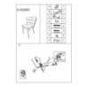 Sedia Losanna Grigia Set 2 Pz cm 58x60,5x85