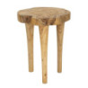 Sgabello Kursi In Teak Riciclato cm ø 35x45 (pezzi Unici - Non Ripiani In Serie)