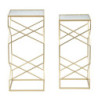 Tavolinetti Glassy Coppia cm 31,5x31,5x68-28x28x64