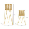 Porta Vasi Glod Coppia cm 21x20x46-18x18x32