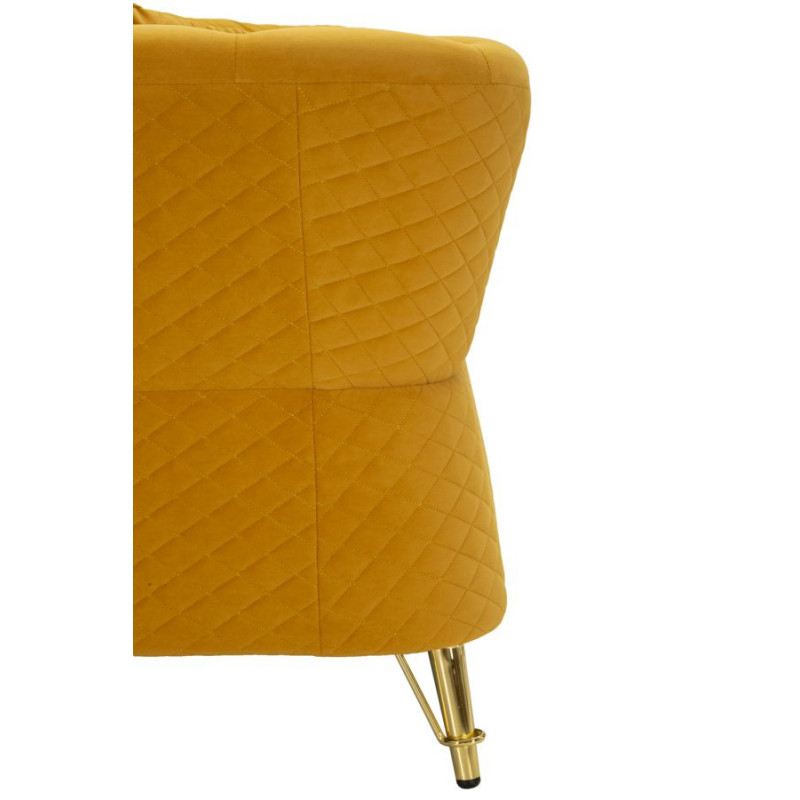 Divano Emy Senape Con Cuscini cm 162x83x76