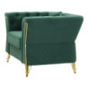 Poltrona Emy Verde Con Cuscino cm 104x83x76