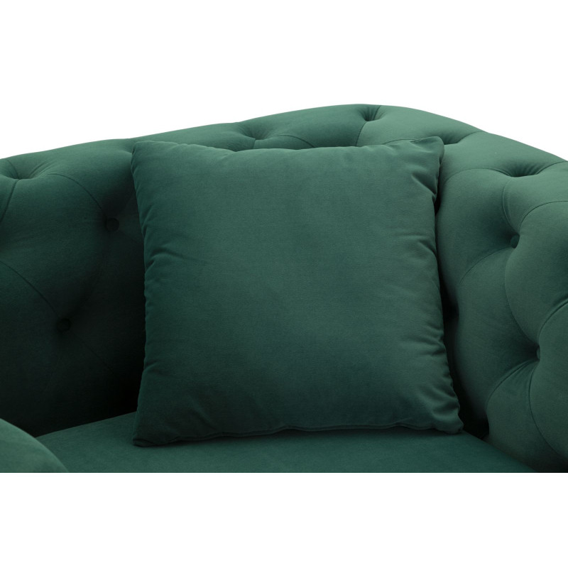Poltrona Emy Verde Con Cuscino cm 104x83x76