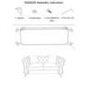Poltrona Emy Verde Con Cuscino cm 104x83x76