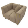 Poltrona Alma Grigio Con Cuscino cm 97x81x71