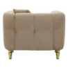 Poltrona Alma Grigio Con Cuscino cm 97x81x71
