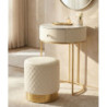 Comodino/toletta Con Puff Sharon cm ø 52x70 - ø 36x39