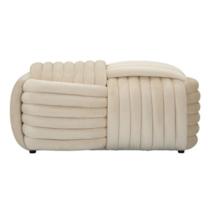 Zoom Panca Softy Crema cm 90x45x45