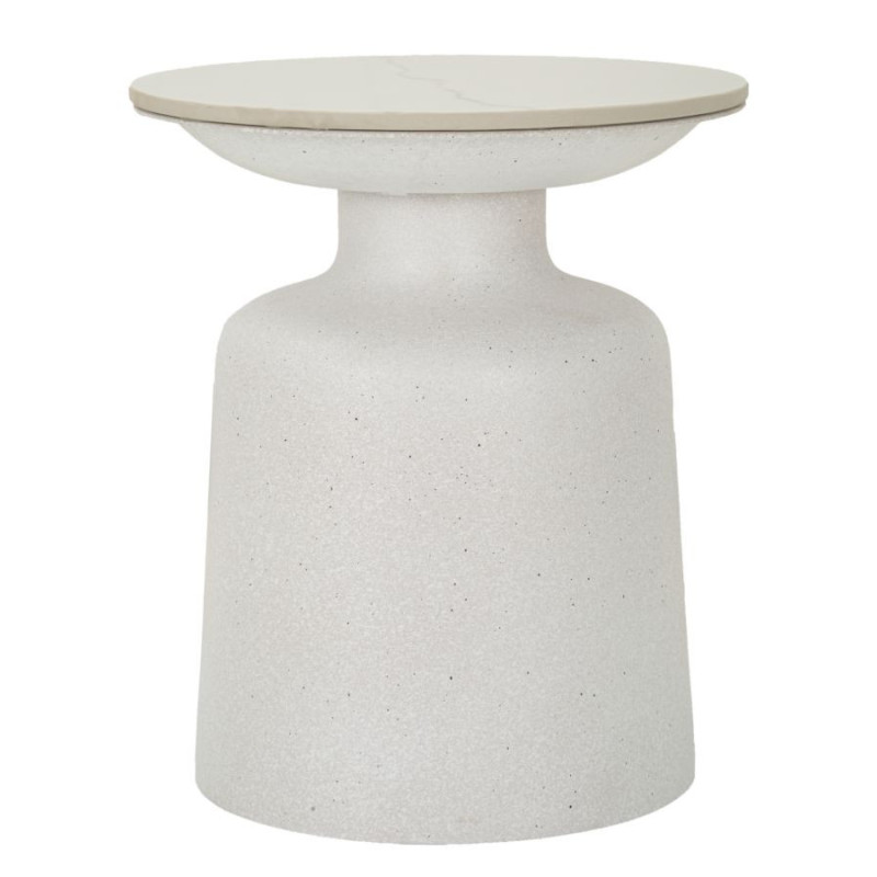 Tavolinetto White Fush cm ø 40x47