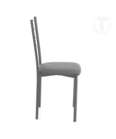 Zoom Sedia Just in pelle sintetica- set da 4 grigio