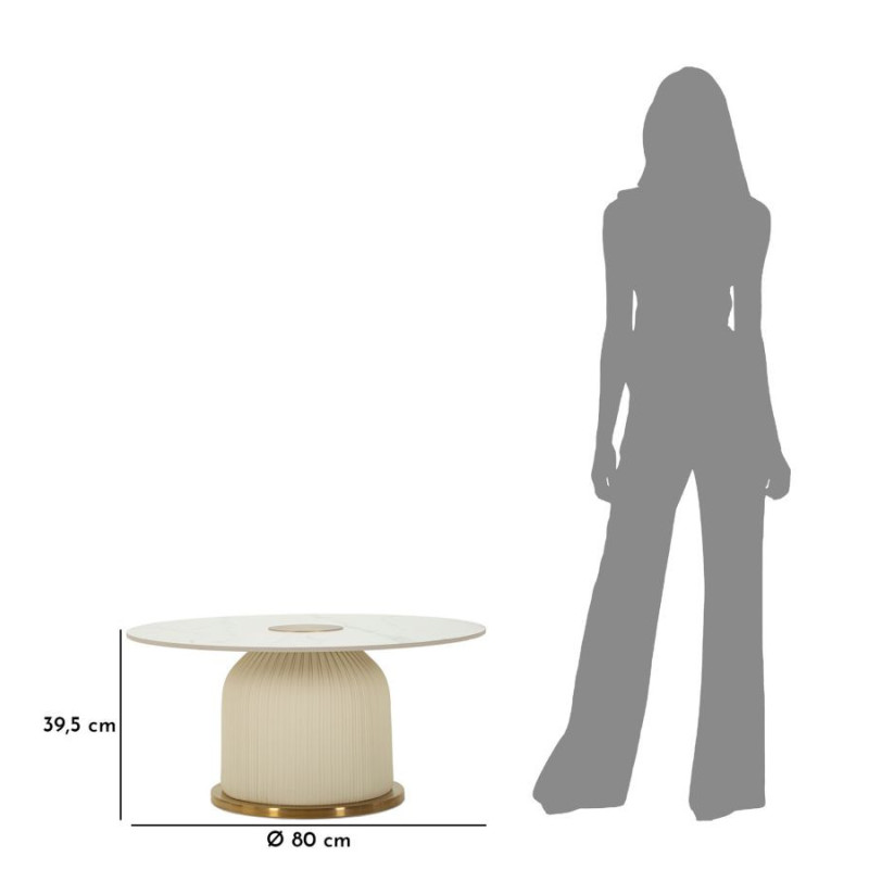 Tavolino Da Caffe' Nova cm ø 80x39,5
