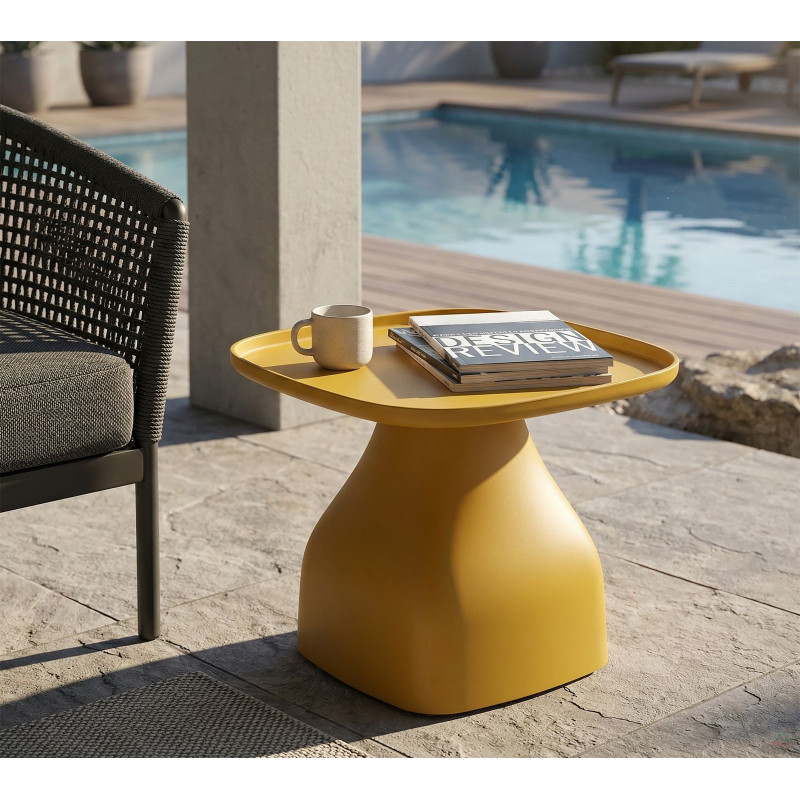 Tavolinetto Gea Giallo cm 48x48x38