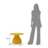 Tavolinetto Gea Giallo cm 48x48x38
