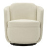 Poltrona Girevole Torino Crema cm 70x72x75 (altezza Seduta cm 44,5)