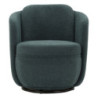 Poltrona Girevole Torino Ottanio cm 70x72x75 (altezza Seduta cm 44,5)