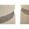 Puff Con Contenitore Saint-moritz Crema Set 2 Pz cm ø 40x47-32x38
